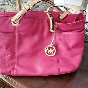 Michael Kors leather travel tote